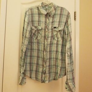 Plaid long sleeve shirt